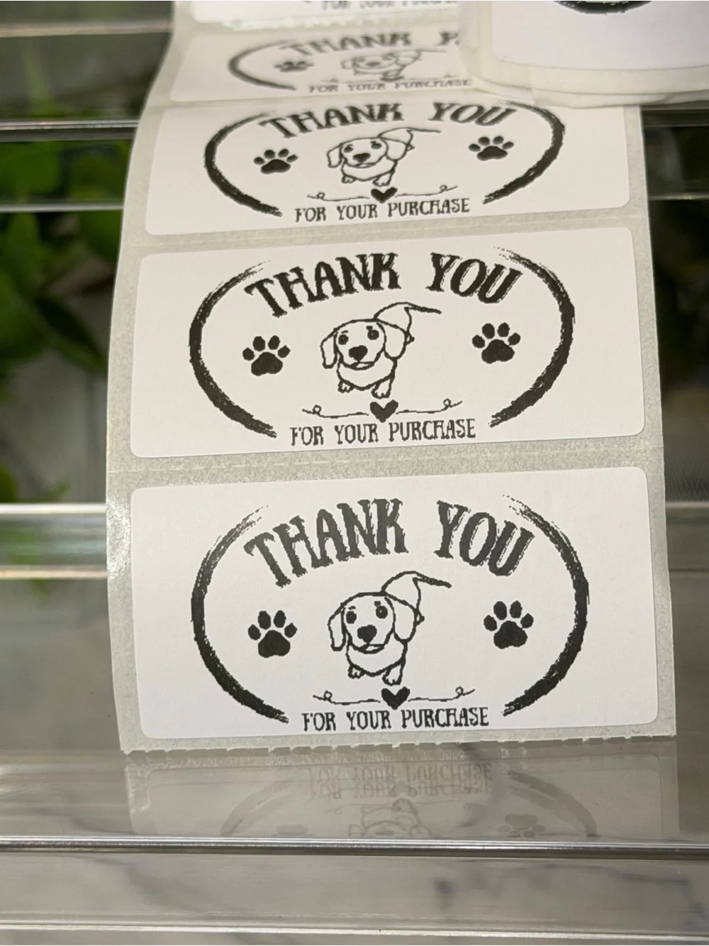 200 Dachshund Thank You Stickers 2x1 Small Business Shipping Labels Cute Dog